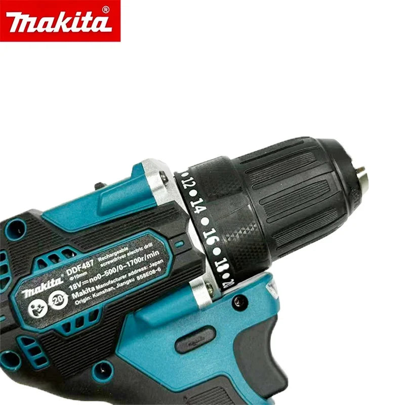 Makita DDF487 18V Cordless Brushless Electric Drill Driver Impact Screwdriver Rechargeable Power Tool (Only Tool)