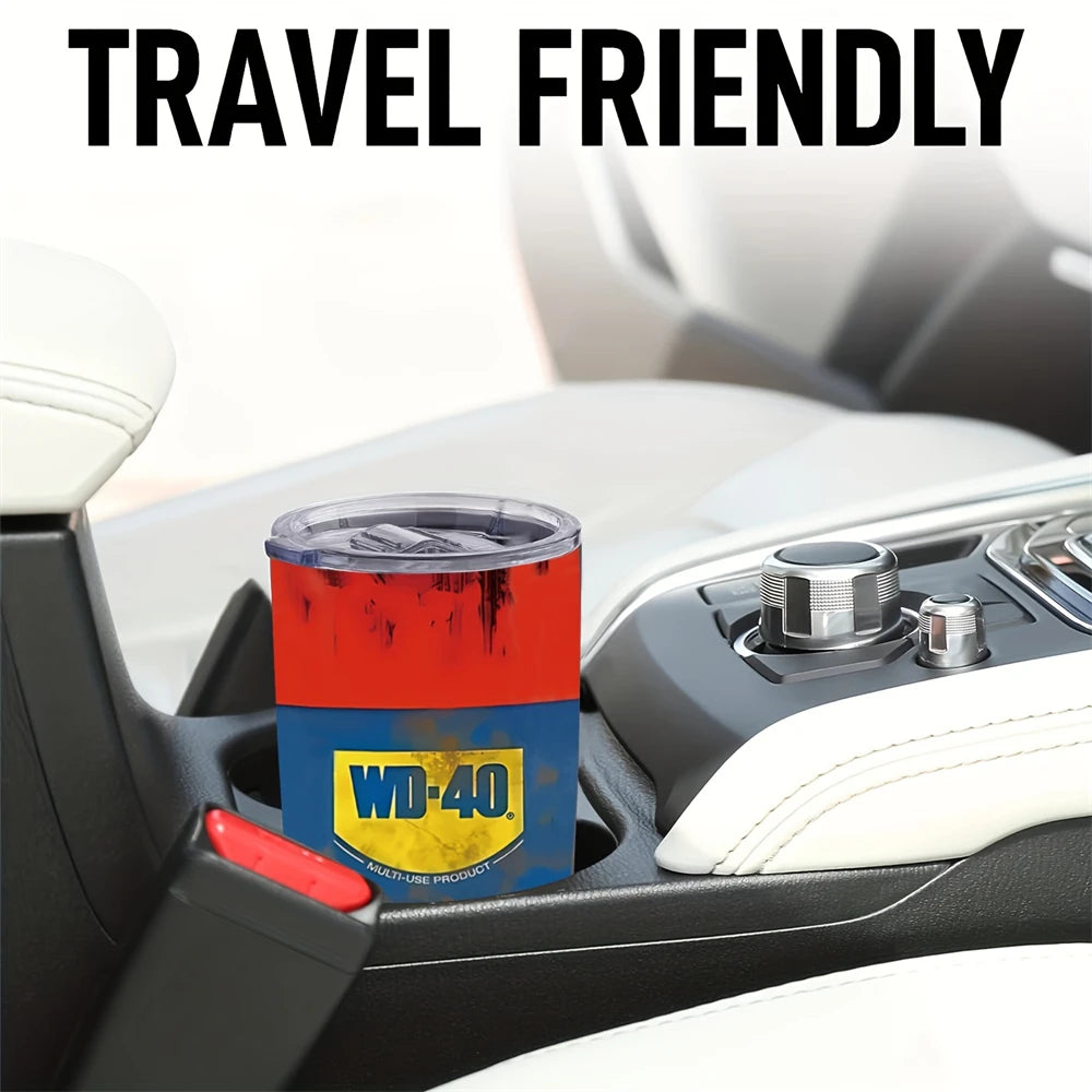 20oz Stainless Steel Tumbler Cup Lid Double-Walled Thermos Cup Reusable Cold Hot Drink Cup Vacuum Flask for Outdoor Travel