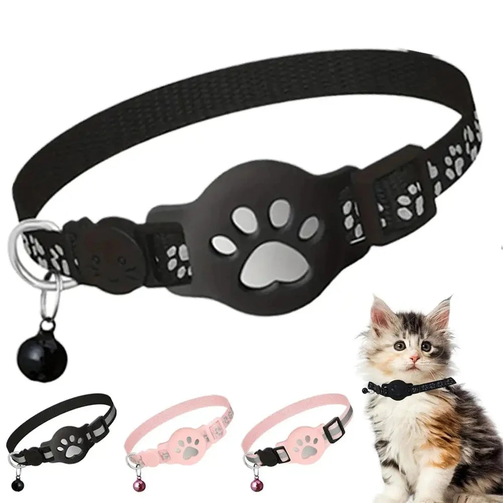 Smart GPS Tracker Collar for Cat Dog Real Time Anti-Lost Waterproof Pet Locator Adjustable Safety Buckle Reflective