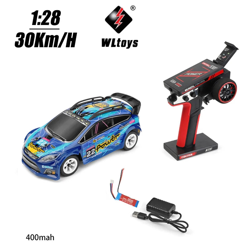 Wltoys RC 1/28 30Km/H 284191 Remote Control High Speed Racing Mosquito 2.4GHz Off-Road RTR Rally Drift Car