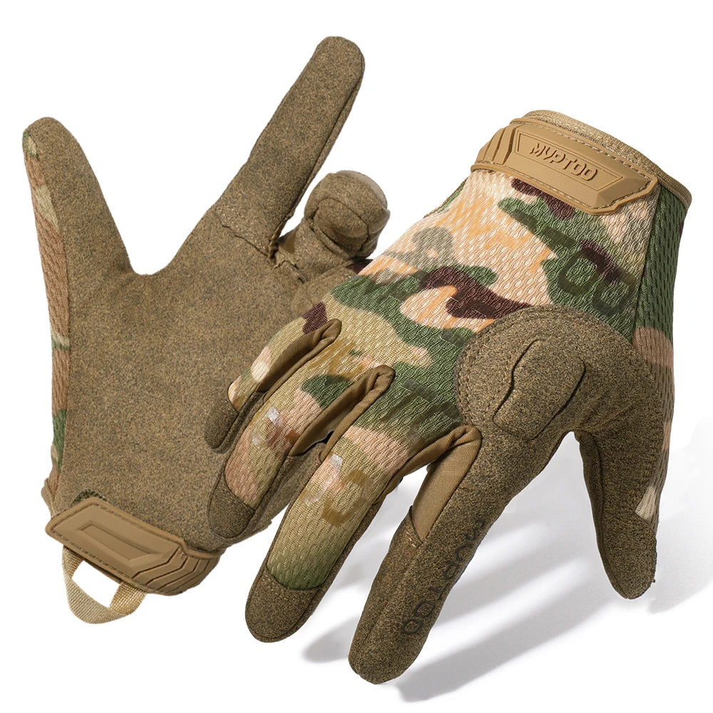 Tactical Full Finger Gloves Touch Screen Breathable Paintball Airsoft Shooting Hiking Combat Sport Hunting Bicycle Work Gear Men