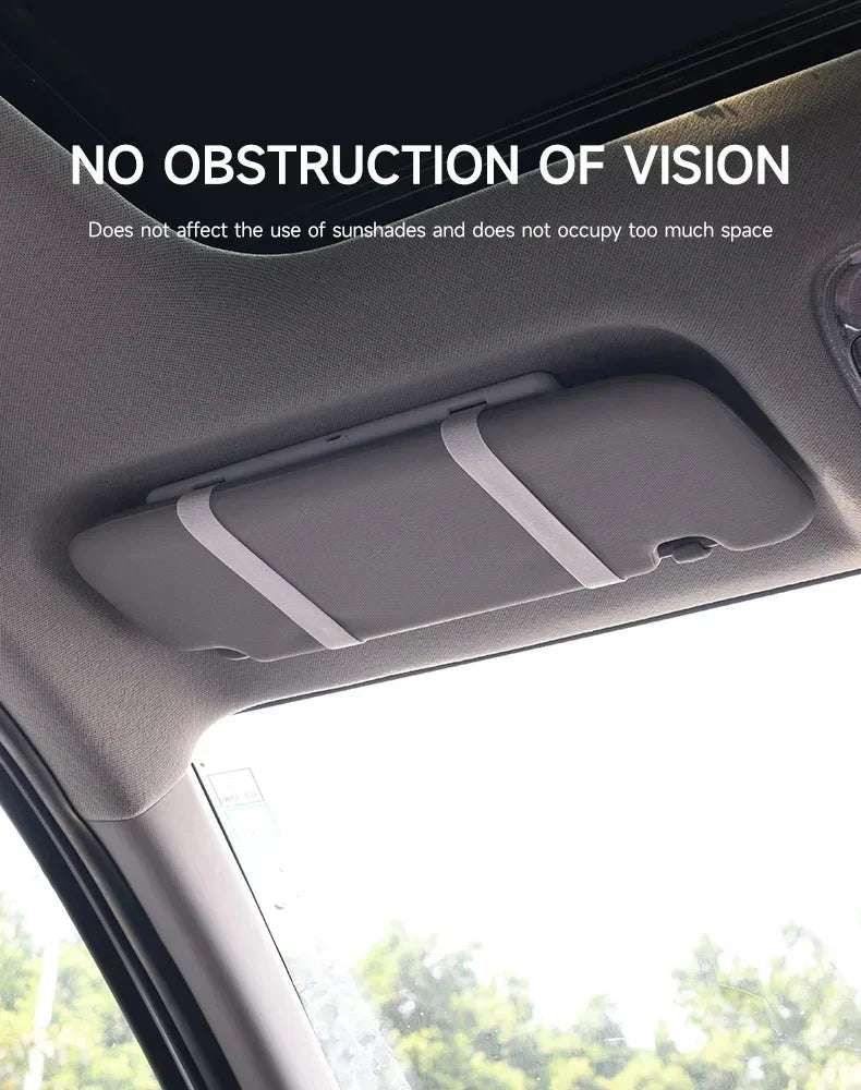 Car Interior Mirrors Sun Visor Plate LED HD Makeup Mirror for Girls Women Rechargeable Fill Light Universal Thin Vanity Mirror