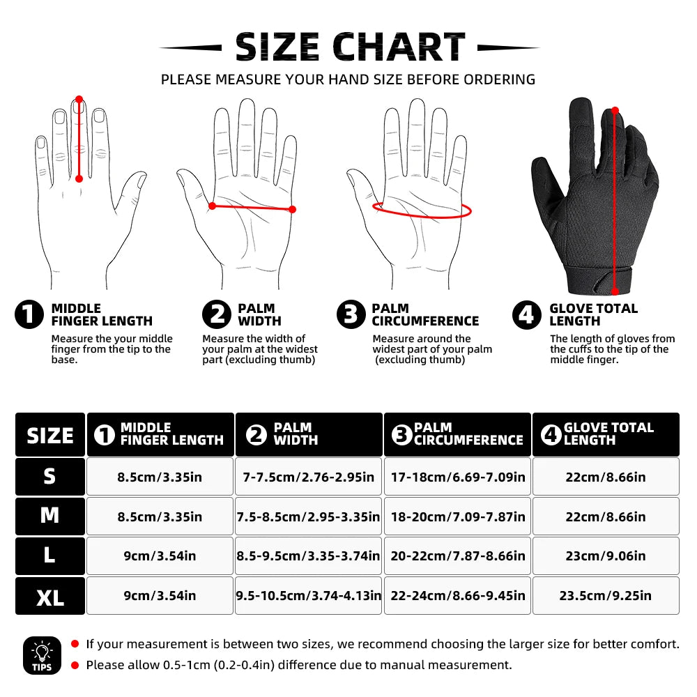 Tactical Full Finger Gloves Touch Screen Breathable Paintball Airsoft Shooting Hiking Combat Sport Hunting Bicycle Work Gear Men