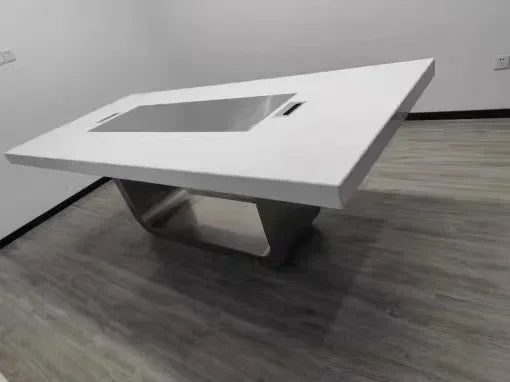 Premium Office conference  modern training reception desk, conference room, large table and chair set