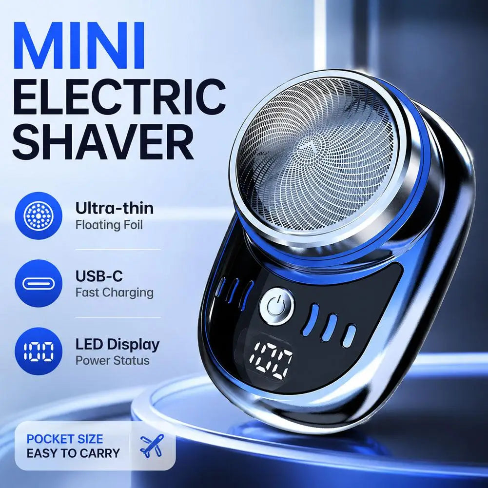 Portable Men's Shaver Mini Pocket Travel Razor Wireless Detachable Shaver Facial Beard Hair Trimmer Hair Beard Trimmer Remover