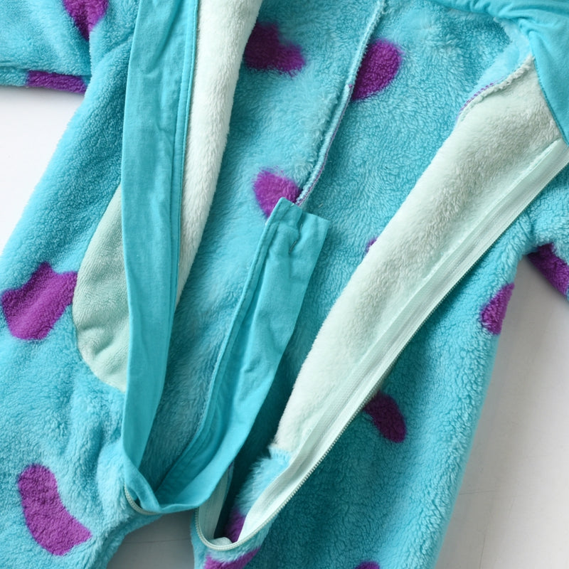 2023-07-25 Lioraitiin 0-3Years Infant Baby Boy Girl Fleece Jumpsuit Horn Hooded Warm Thicken Winter Rompers Outwear Snowsuit