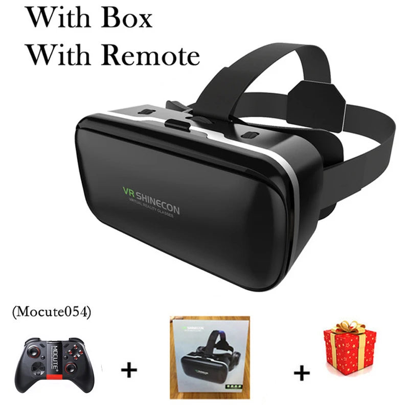 VR Shinecon 6.0 Casque Virtual Reality Glasses 3 D 3d Goggles Headset Helmet For iPhone Android Smartphone Smart Phone Viar Lens