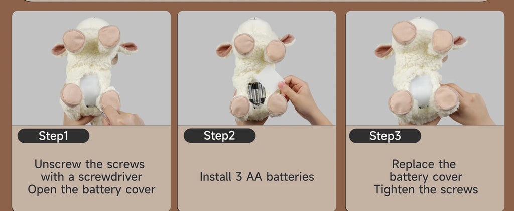 Interactive Singing Walking Lamb Plush Toy - Soft Stuffed Animal with Leash! Electronic Pet for Babies & Toddlers, birthday Gift