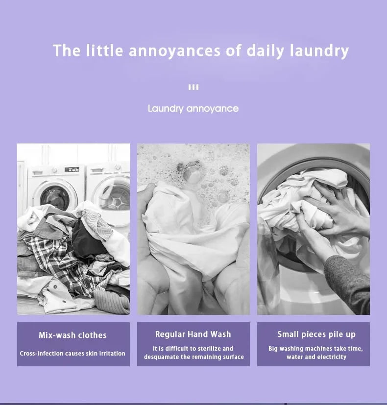 8L Foldable Washing Machine with Spin Dryer Apartments Travel Portable Socks Underwear Panties Baby Clothe Washer Machine