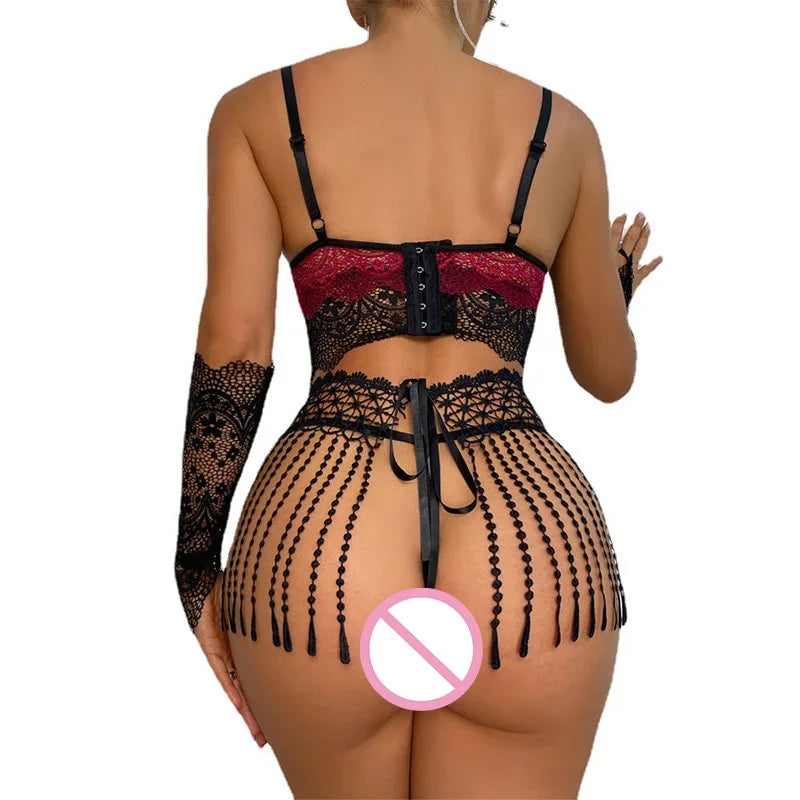 Tornova Lingeries Woman Sexy Lingerie Woman Senxual Women's Bras and Underwear Intimate Clothing Sets for Women Bra See-through