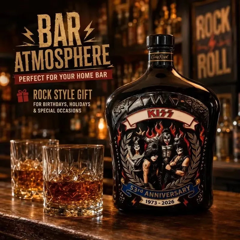 KISS Band 56th Anniversary Crown Royal Collectible Whiskey, Rock Legend Collaboration