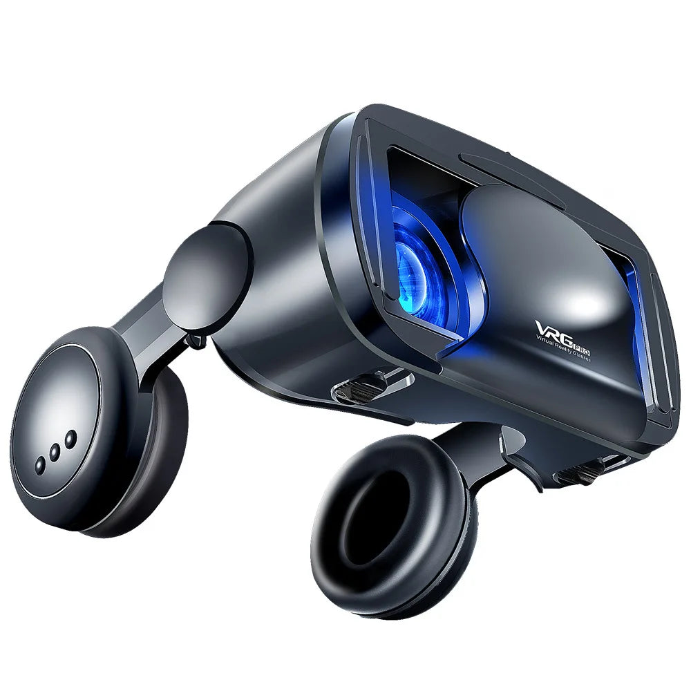 Virtual Reality 3D VR Glasses Headset Smart Helmet Smartphones Mobile Phone Lenses with Headphone Viar Binoculars Goggles Device