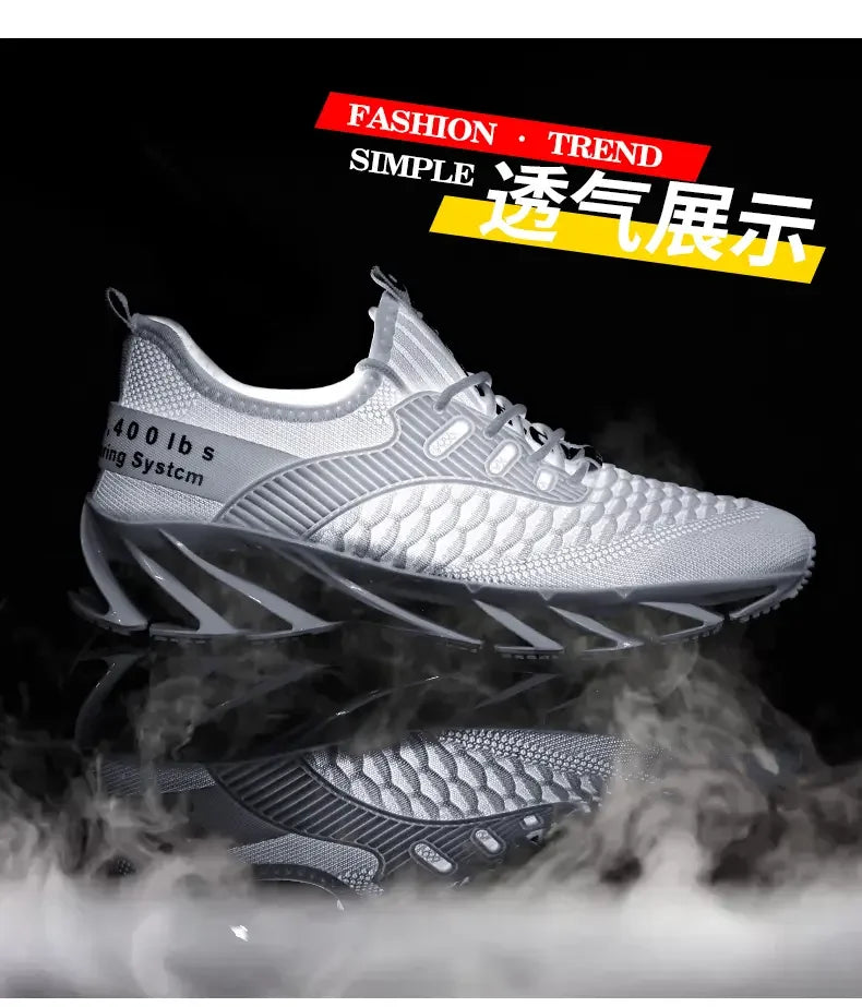 Men Shoes Fashion Mesh Breathable High-quality Sneakers Platform Soft Sole Casual Trend Versatile Running Shoes Tenis Masculino