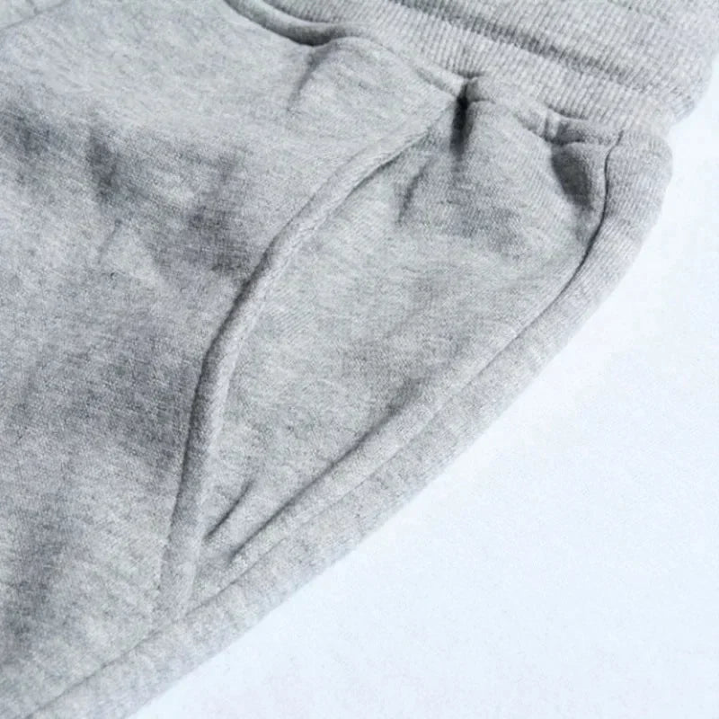 Men's Autumn Winter Jogging Pants Fleece Lined Sweatpants Casual Cotton Running Trousers Breathable Fitness Gym Sportswear