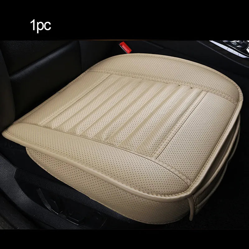 SEAMETAL PU Leather Car Seat Cover Four Seasons Car Seat Protector Pad Mat Automobiles Seat-Cover Cushion for Car Accessories