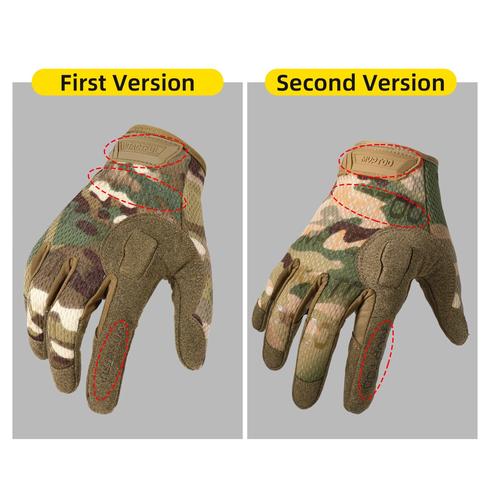 Tactical Full Finger Gloves Touch Screen Breathable Paintball Airsoft Shooting Hiking Combat Sport Hunting Bicycle Work Gear Men
