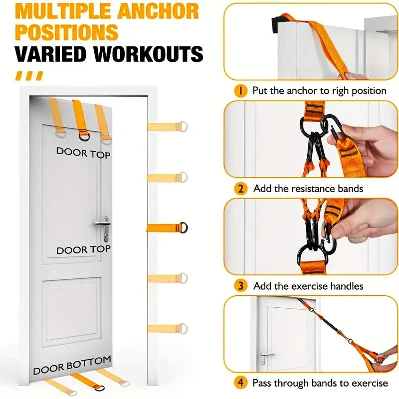 Sports Assistance Belt Fitness Home Equipment Indoor Tension Rope Elastic Rope Auxiliary Belt Puller Elastic Belt