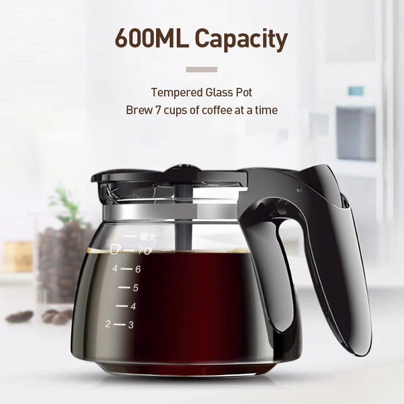 Philips HD7432 Drip Coffee Maker 220V Fully Automatic Coffee Machine 600ML Drip Filter Small Multi-functional Coffee Pot