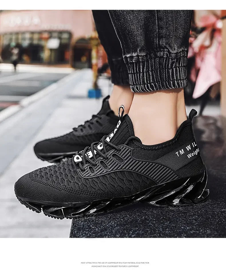 Men Shoes Fashion Mesh Breathable High-quality Sneakers Platform Soft Sole Casual Trend Versatile Running Shoes Tenis Masculino