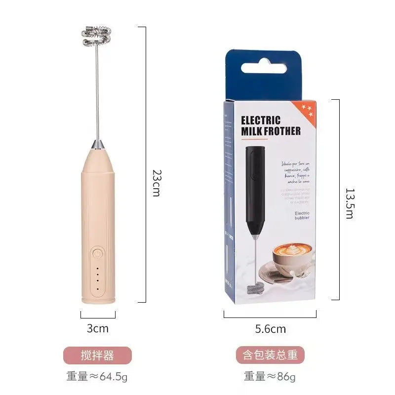 Electric Milk Frother Coffee Frother Set AA Size Kitchen Egg Beater Cream Frother Mixer for Coffee Lovers And Bakers
