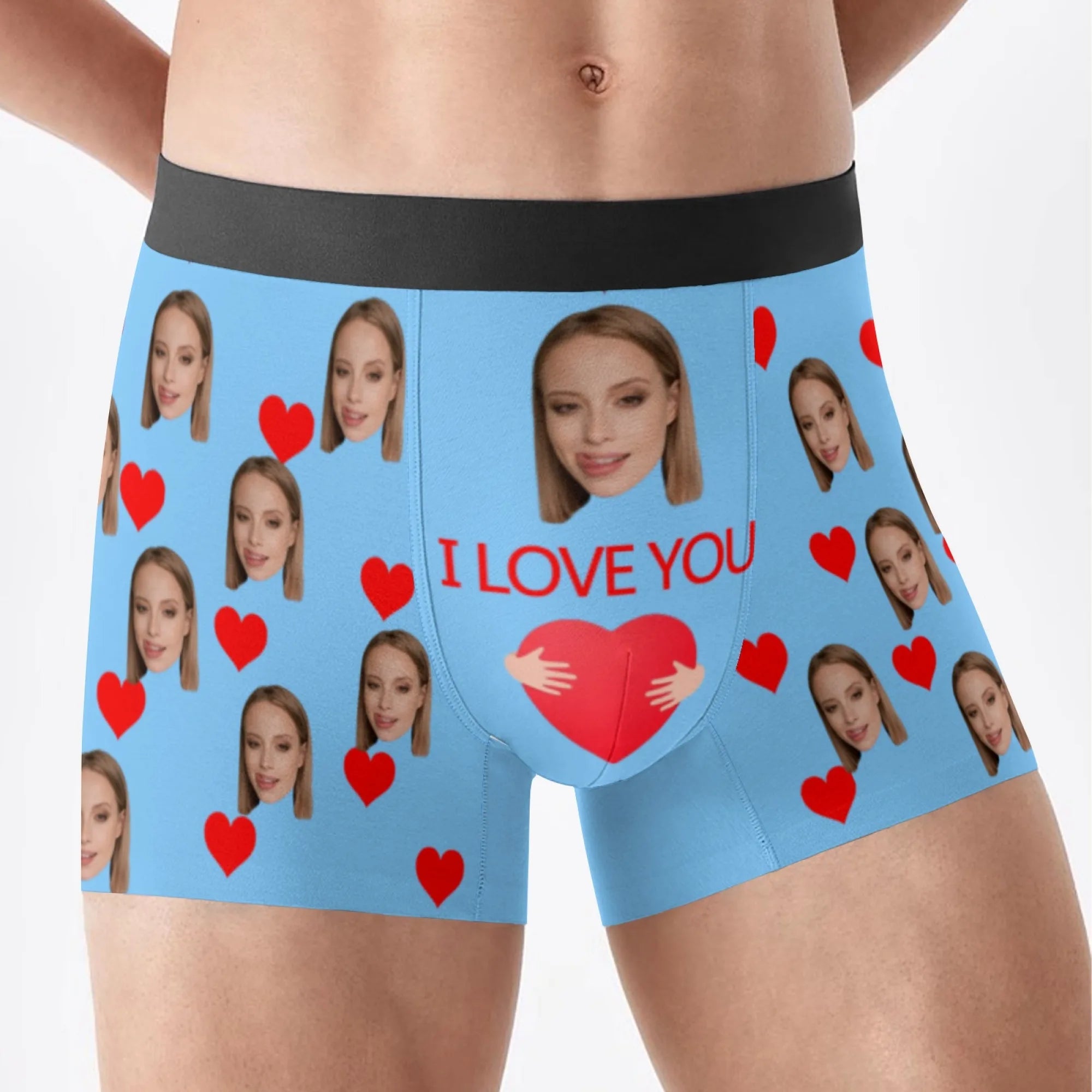 Personalized Facial Photo Customization Flat Underwear Customization Men's Valentine's Day Gift for Husband Gift for Father