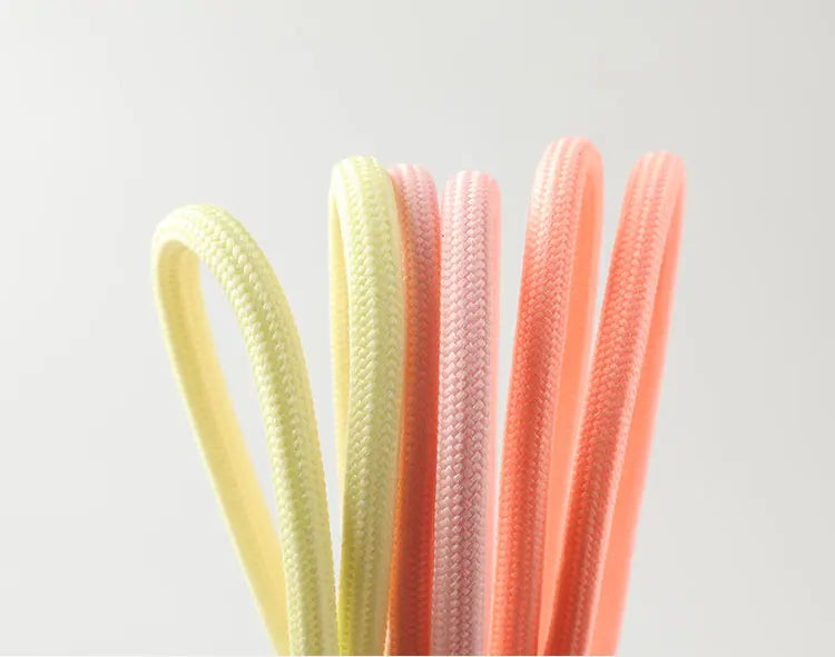 Traditional Shoelaces for Yee 350/700/Slides Sneakers, Round Laces Women Men 18 Color Options (Red/Off-White)