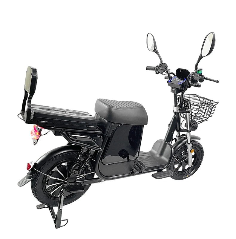 Electric Bike 16” Delivery Electric Bicycle Manufacture 800W 60V Lithium Battery Black E-bike