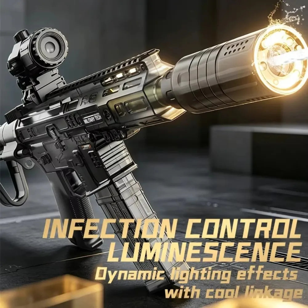 Powerful Electric Water Gun Toy Capacity High Speed Long Range Continuous Shooting SLR Model Summer Outdoor Toys