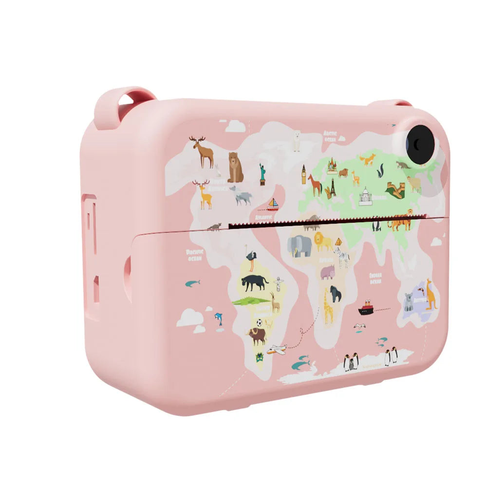 Kids Camera Instant Print 0 Ink Instant Print Photo - Christmas Birthday Gifts for Age 3-8 Girls Boys - Portable Toy