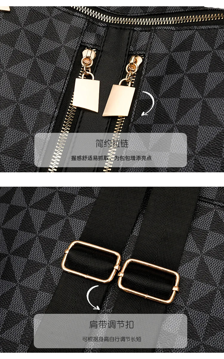 New 2026 large-capacity backpack, trendy European and American style shoulder bag, mother-daughter backpack, casual travel bag