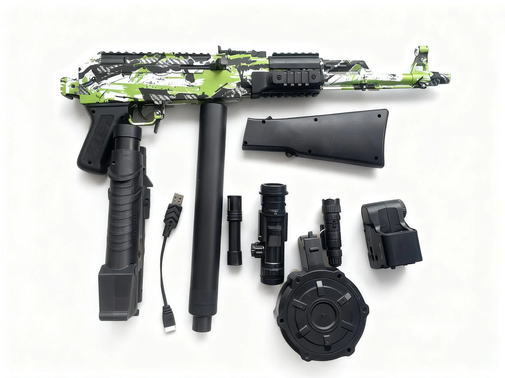 Electric Ak47 Toy Gun Automatic Gel Ball Blaster Toys Outdoor Game Gel Ball Sniper Rifle Splatter Gun Toys For Adults Gitfs