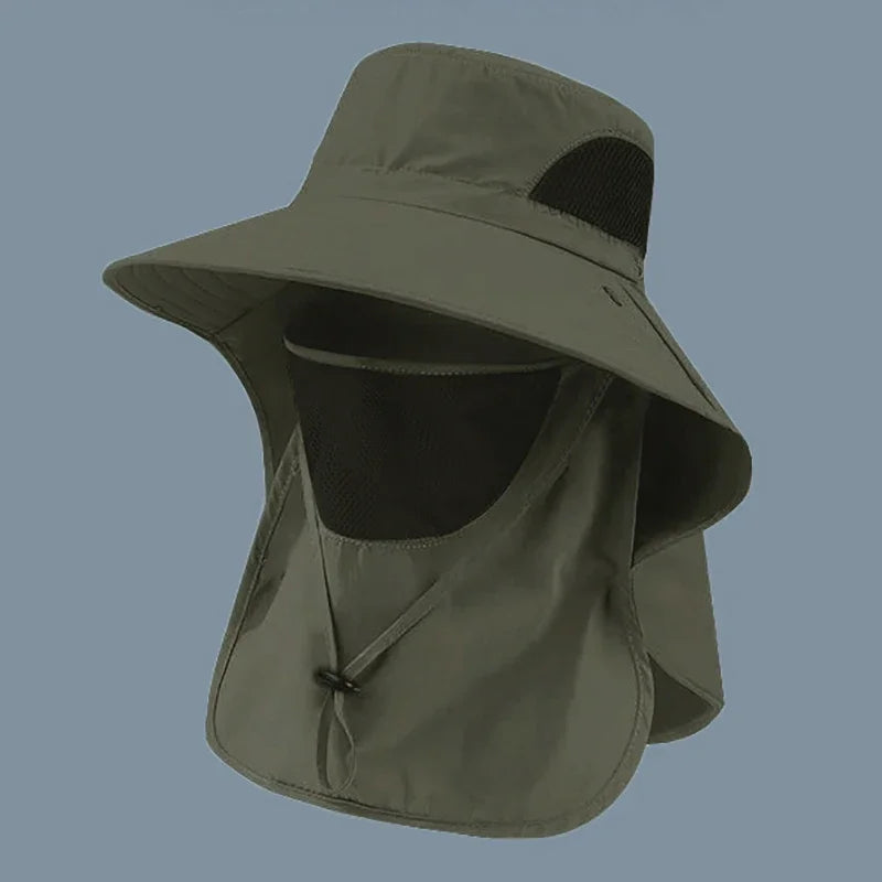 Sombrero con Cubre Nuca UV - Ideal para Pesca y Trekking