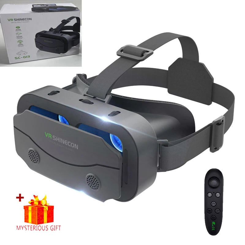 VR Glasses 3D Virtual Reality Smart Phone Mobile Smartphones 7 Inch Headset Helmet Game Wirth Real Viar Goggles Lenses Devices