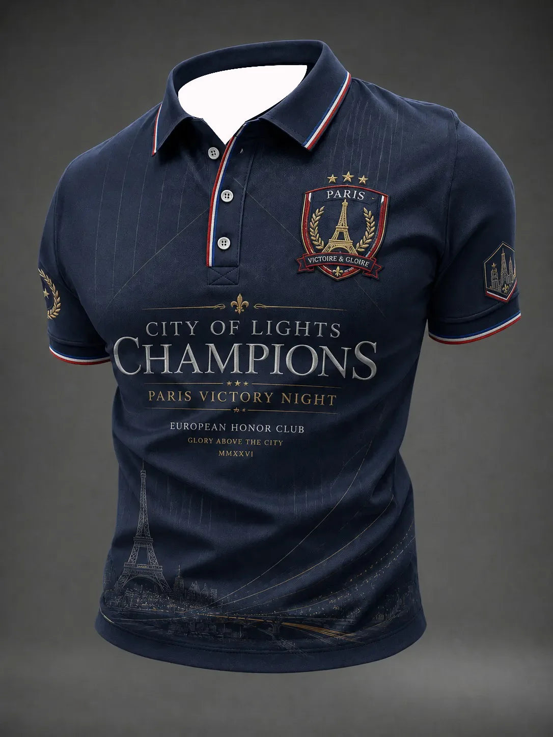 2026 Edition French Fans Football Polo Shirt - 3D Print - Comfortable and Breathable - Suitable for Both Men and Women