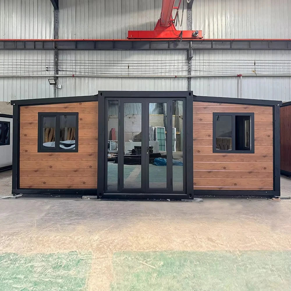20FT 40FT Expandable Prefab Villa, Movable Modern Container House with 2/3/4/5 Bedrooms, Ready to Use Portable Modular Home