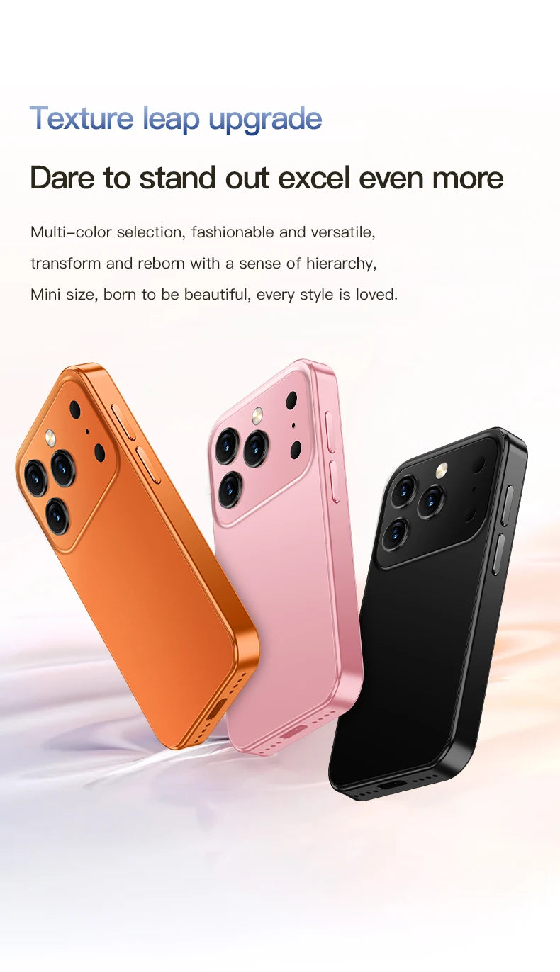 SOYES XS18Pro Mini Smartphone 3.0" Display 2GB RAM 16GB ROM Dual SIM Standby Dual Camera Android 9.0 Apps WiFi i17 Mini Phone