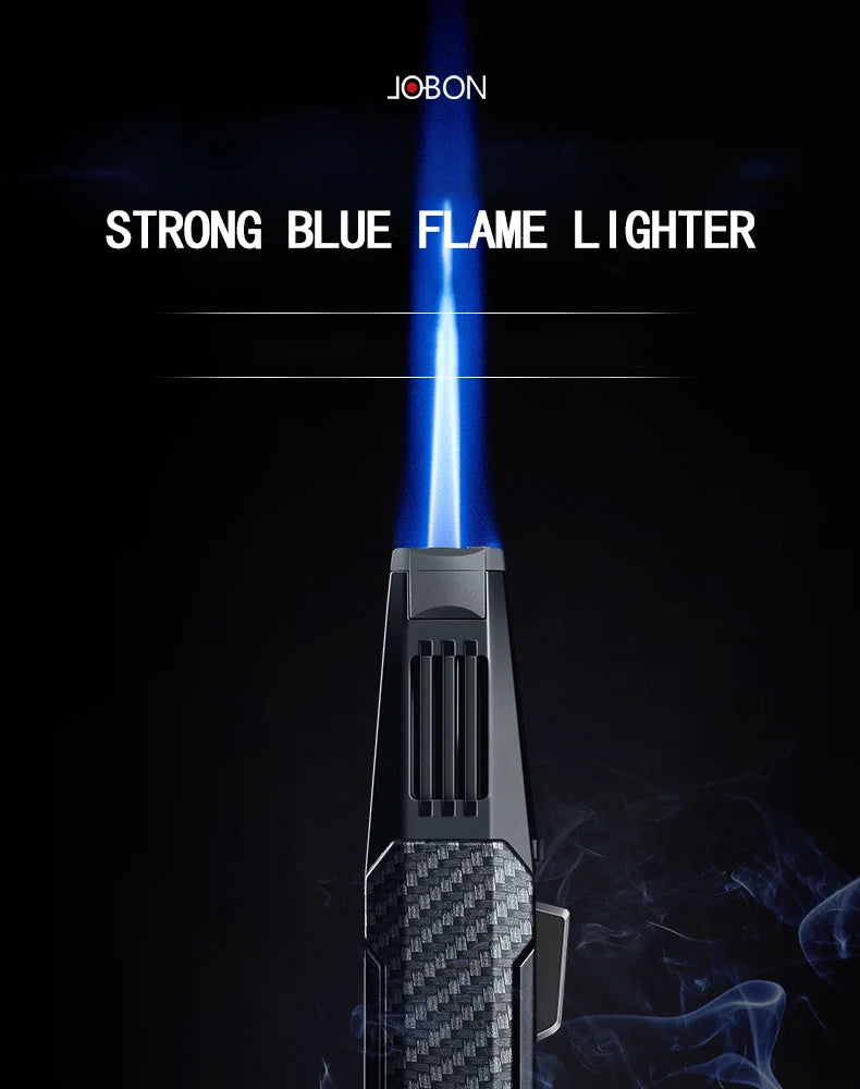 JOBON Kitchen BBQ  Cigar Big Jet Flame Turbo Torch Fire Lock Adjust Refill Lighter Without Butane Gas
