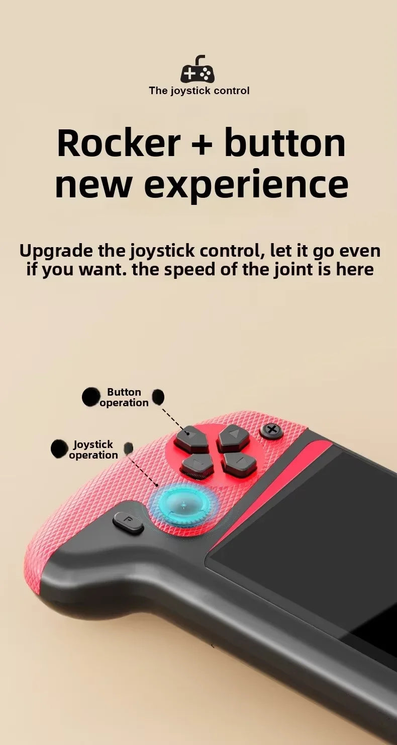SF3000 Retro Handheld Game Console 4.3' Screen 64GB 2000+ Games 11 Emulators Portable Video Game Player Q21 500+ Games 3.5-inch