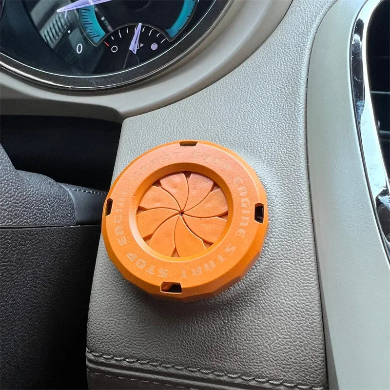 Ignition Device Decor Motorcycle Key Cover Car Interior Sticker Decorative Rotary Push To Start Button Cover for Motorcycle Lock