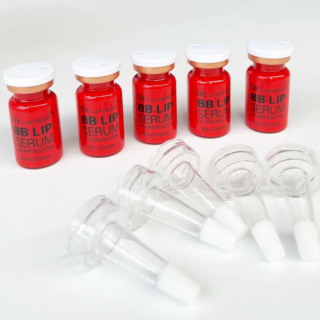 BB Cream Lip Kit Ampoule Serum Foundation Starter Kit Permanent Makeup Lip Pigment(Red Orange Pink)