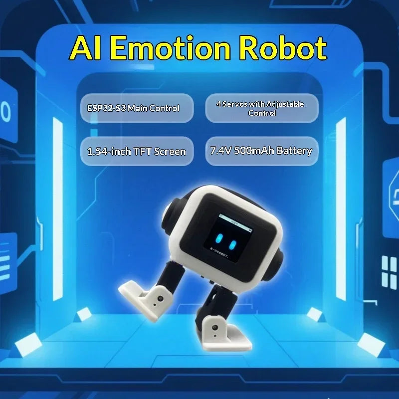 New Upgraded AI EMO Desktop Robot Intelligent Real-Time Chat Interaction, Built-In ASR Voice Recognition for Smooth Conversation