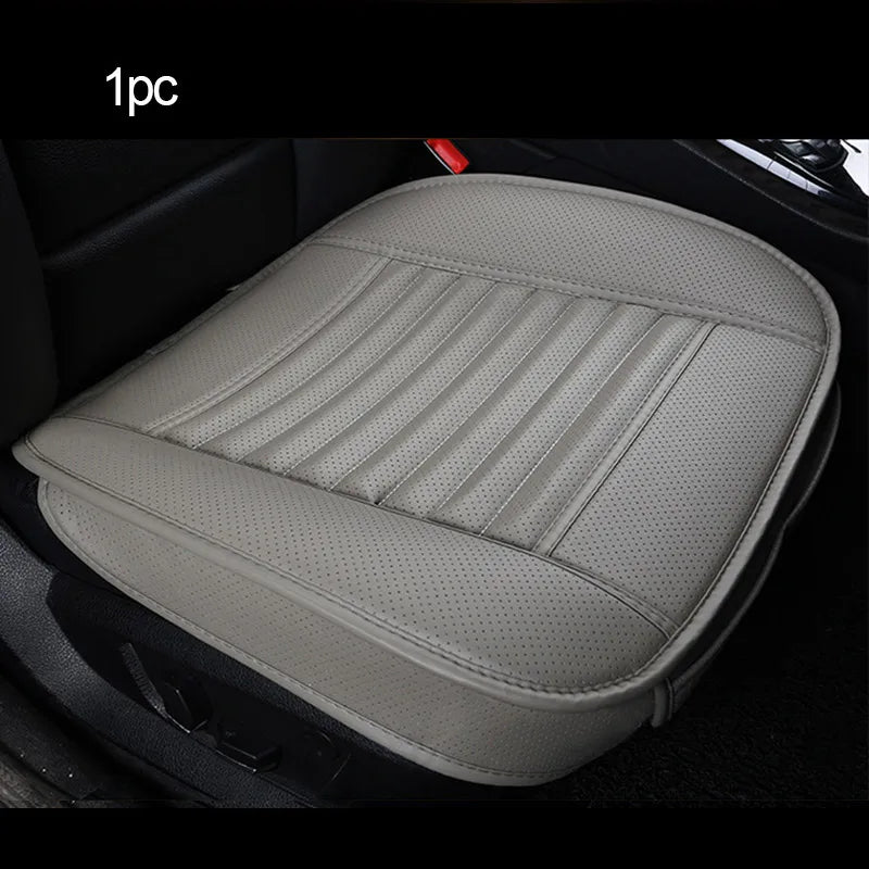 SEAMETAL PU Leather Car Seat Cover Four Seasons Car Seat Protector Pad Mat Automobiles Seat-Cover Cushion for Car Accessories