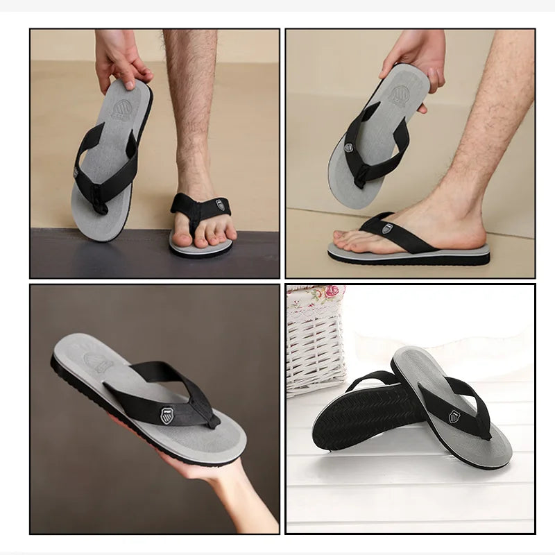 Ojotas Casuales Hombre - Antideslizantes para Playa y Casa