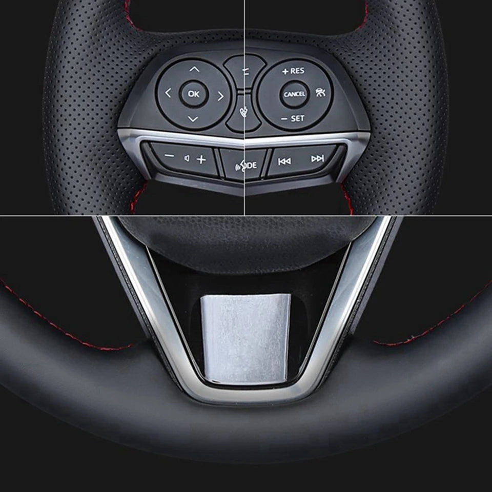 Customized Car Steering Wheel Cover Leather For Volkswagen VW Golf 4 Passat B5 1996-2003 Seat Leon 1999-2004 Polo 1999-2000
