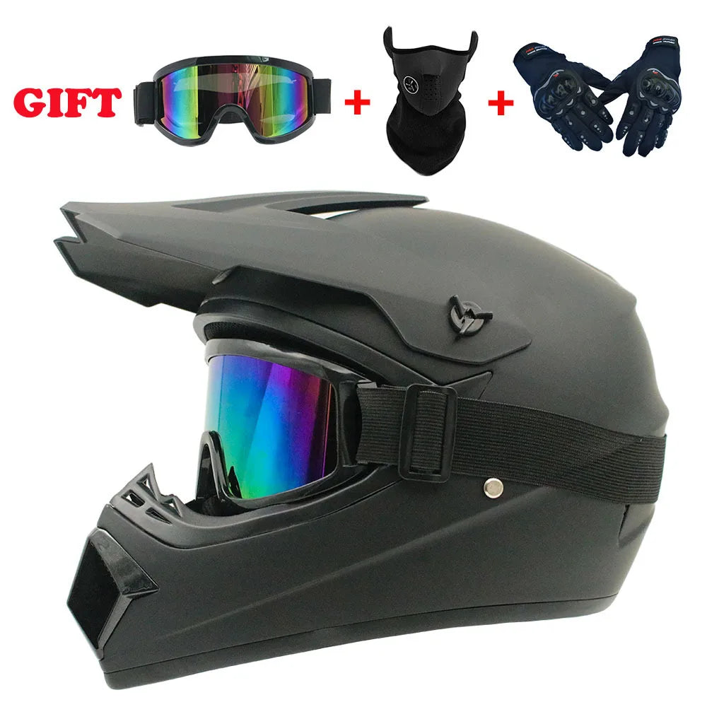 Casco Integral Moto Todoterreno | Downhill y Cross - ¡Incluye 3 Regalos!