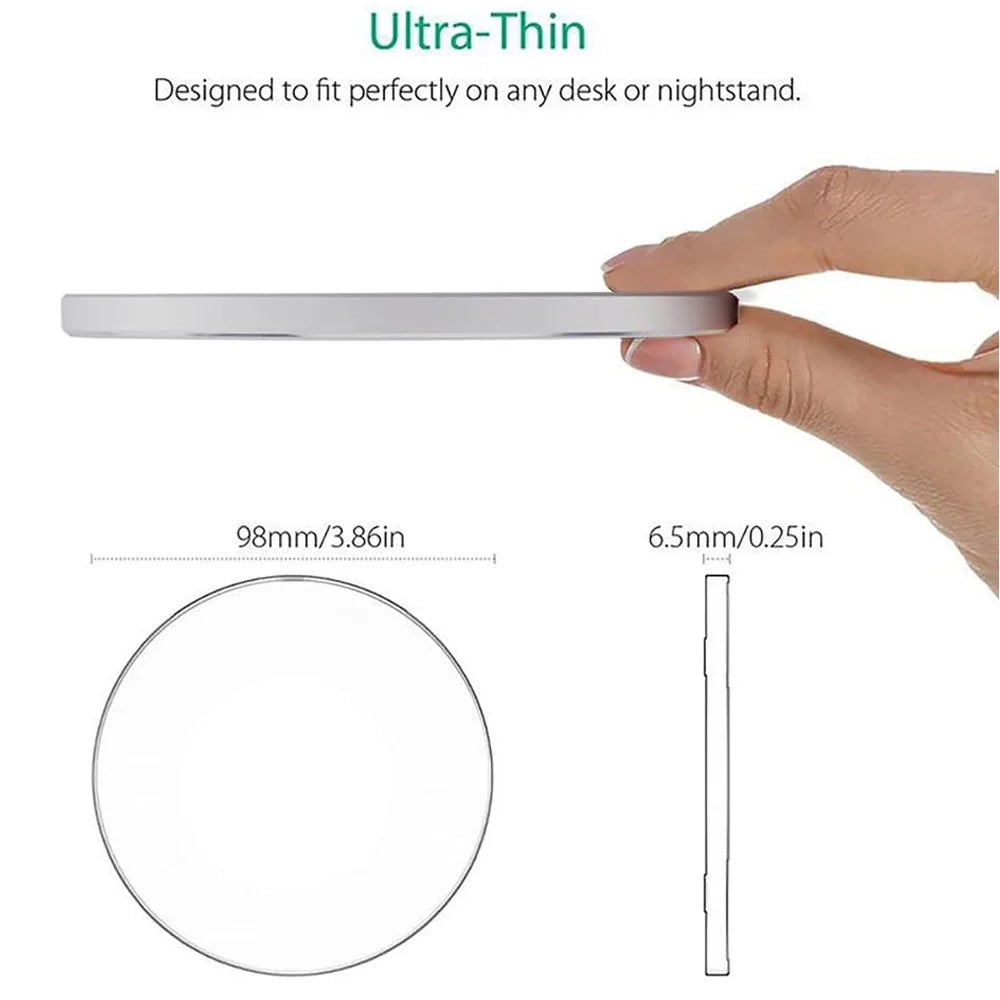 Universal Wireless Charger for Apple iPhone 17/16/15 Pro Max, Samsung Galaxy S22/S21, Huawei, Xiaomi, Google Pixel — Wide Compat