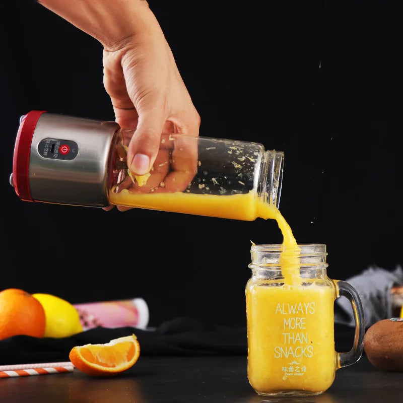 USB Rechargeable Electric Juicer Blender Fruit Mixers Juicers Fruit Extractors Food Milkshake Multifunction Juice Maker Machine