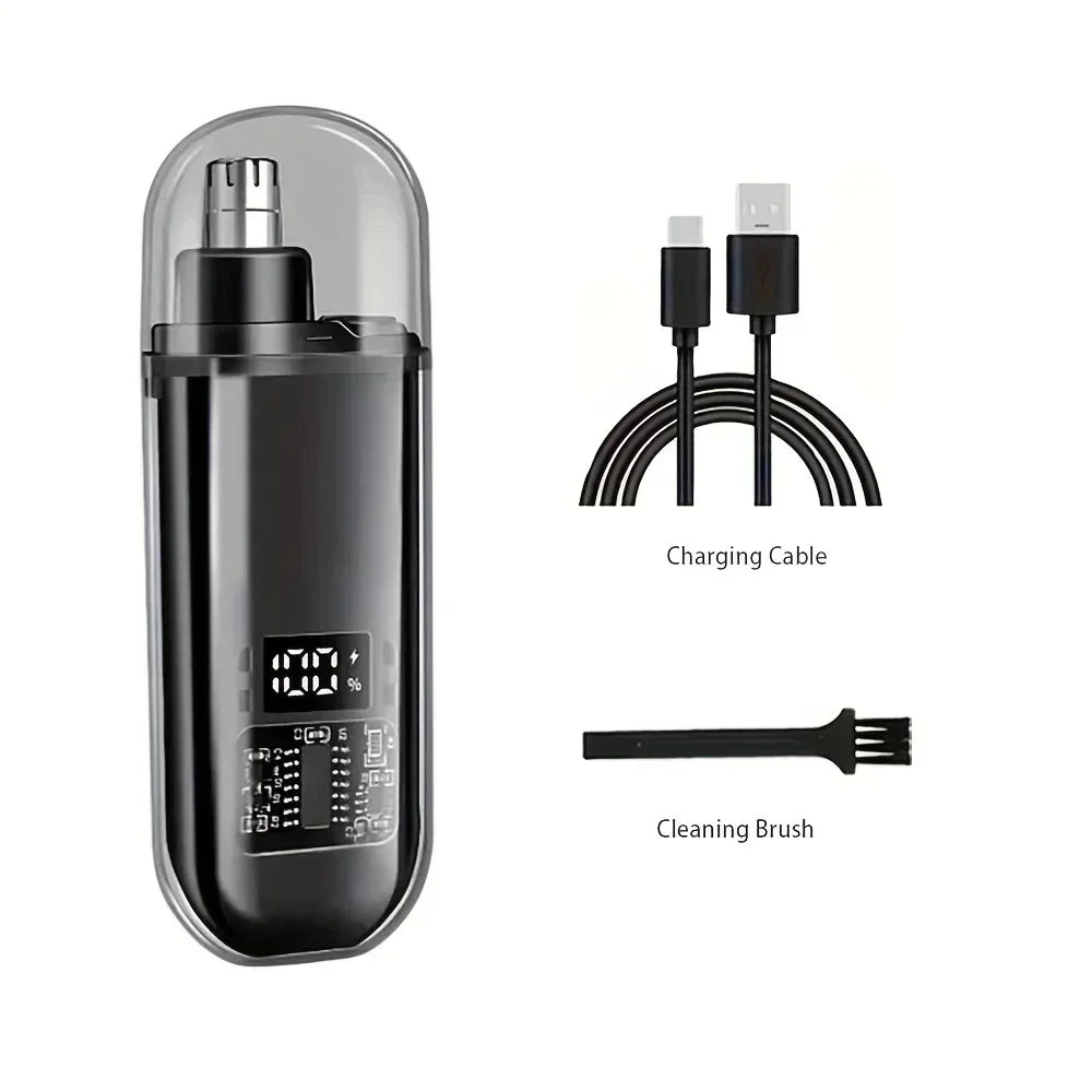 Electric Nose & Ear Trimmers for Men USB Rechargeable  Portable Mini Compact Design with Fast Charge Electric Grooming Kit