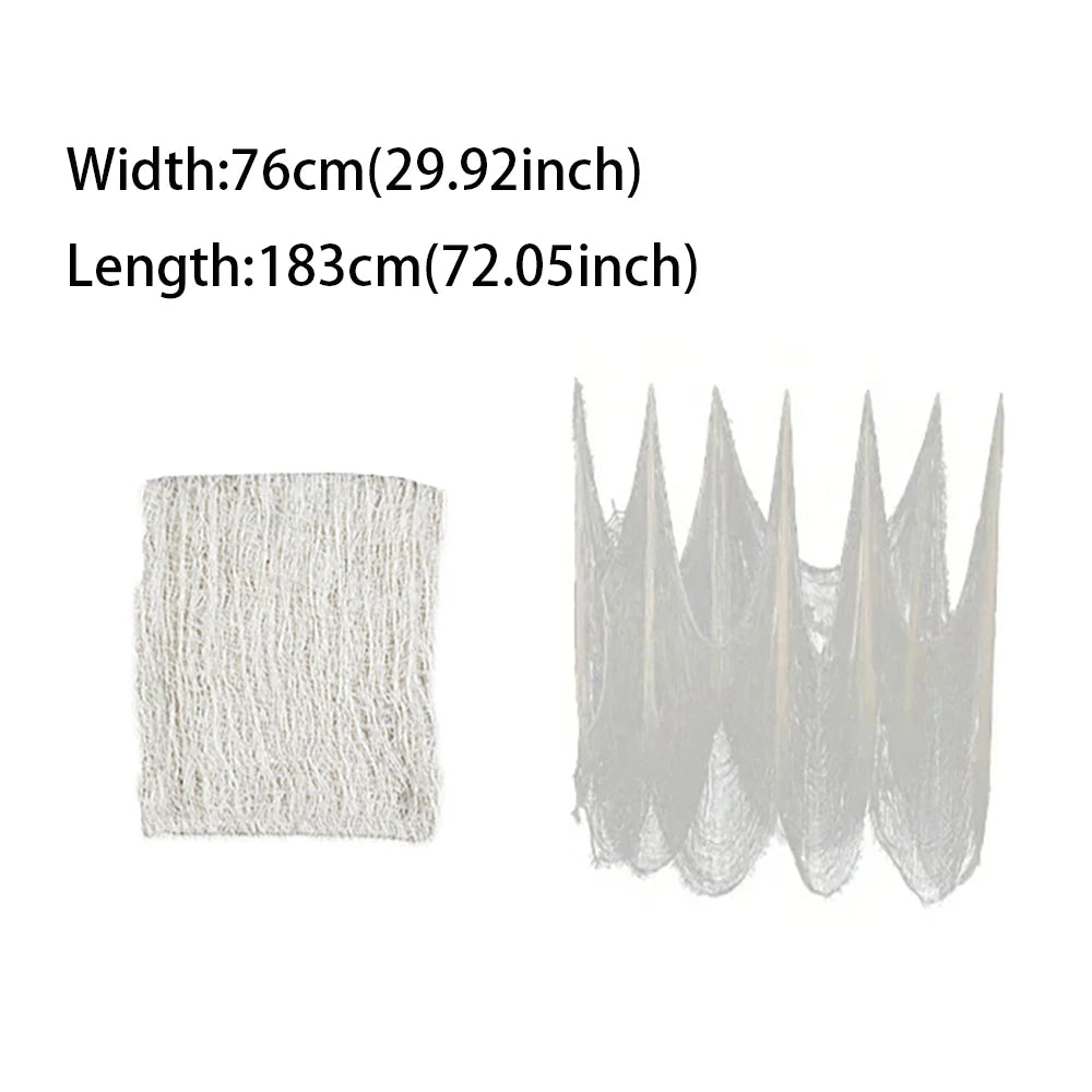 Halloween Bloody Gauze Decorations,Horror Bloody Cloth Bandage,Door Curtainsss,Halloween Haunted House Party Props