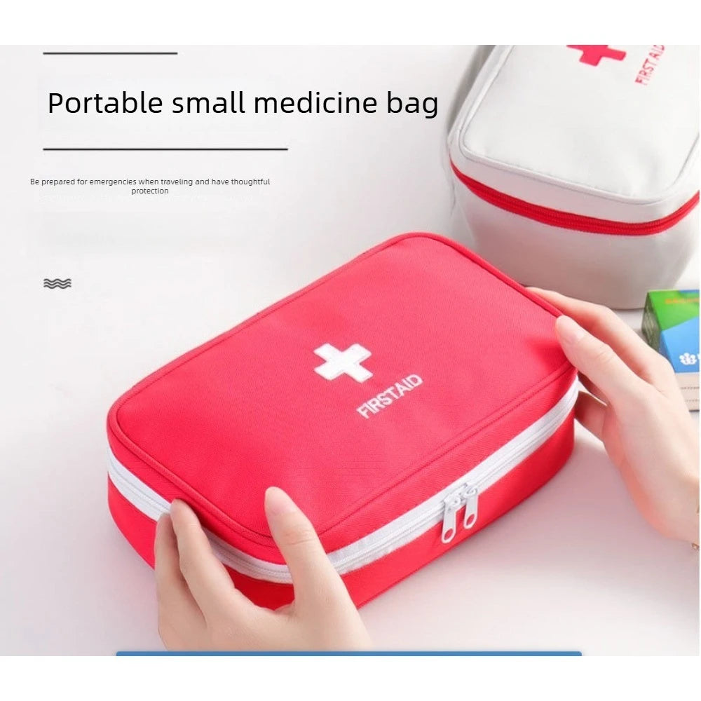Home Medicine Bag Portable Travel First Aid Kit Medical Emergency Kit Organizer Outdoor Medicine Pill Storage Carrying Case Bag